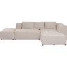 Canapé d angle Infinity Ottomane crème droite