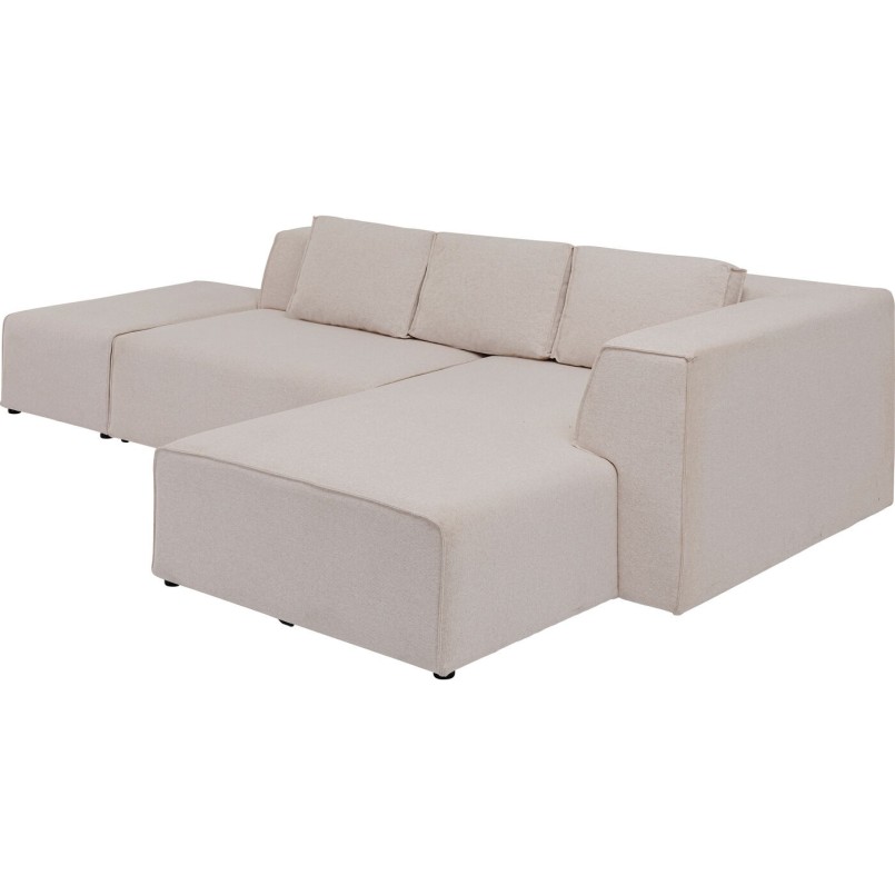 Canapé d angle Infinity Ottomane crème droite