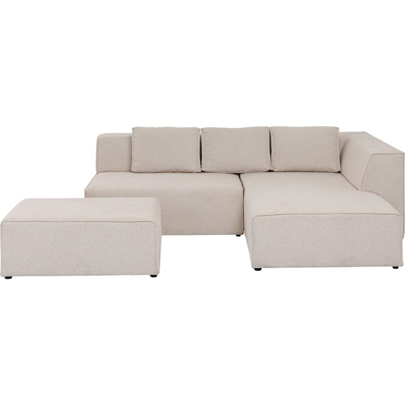 Canapé d angle Infinity Ottomane crème droite