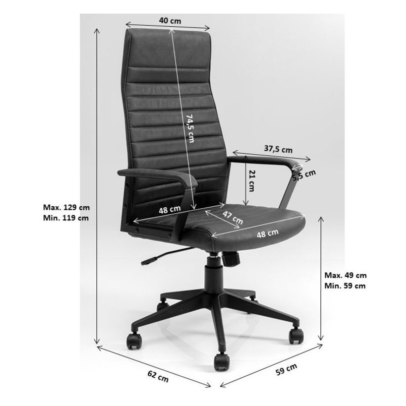 Office Chair Labora High Black