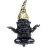Figurine décorative Nain Meditation noir-doré 19