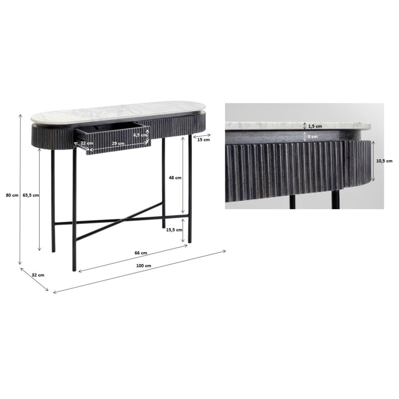 Console Glenn 100x32cm
