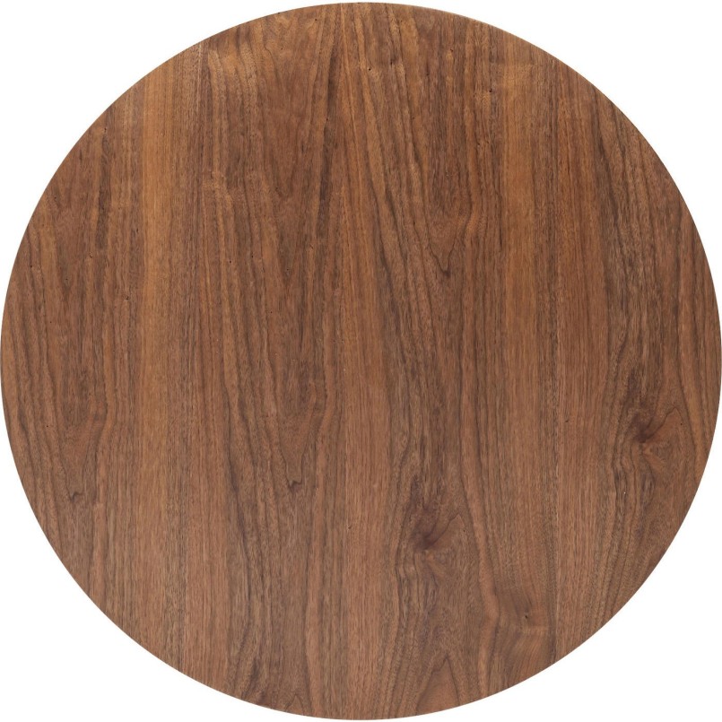 Plateau de table Invitation rond noyer