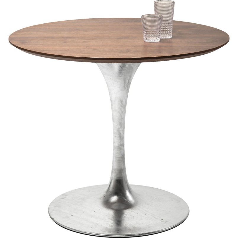 Plateau de table Invitation rond noyer