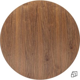 Table Top Invitation Round Walnut Ø90cm Kare Design
