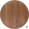 Plateau de table Invitation rond noyer