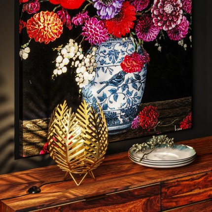 Borden Organic blauw Ø20cm (4/Set) Kare Design