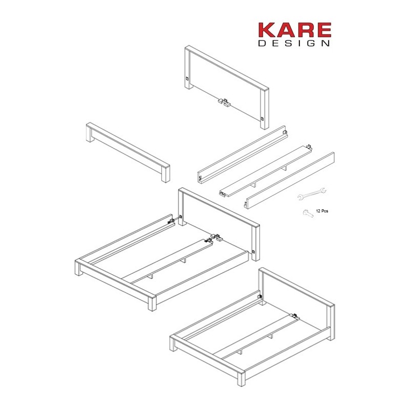 Lit Puro 160x200cm Kare Design