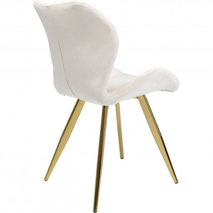 Stoel Viva fluweel creme Kare Design