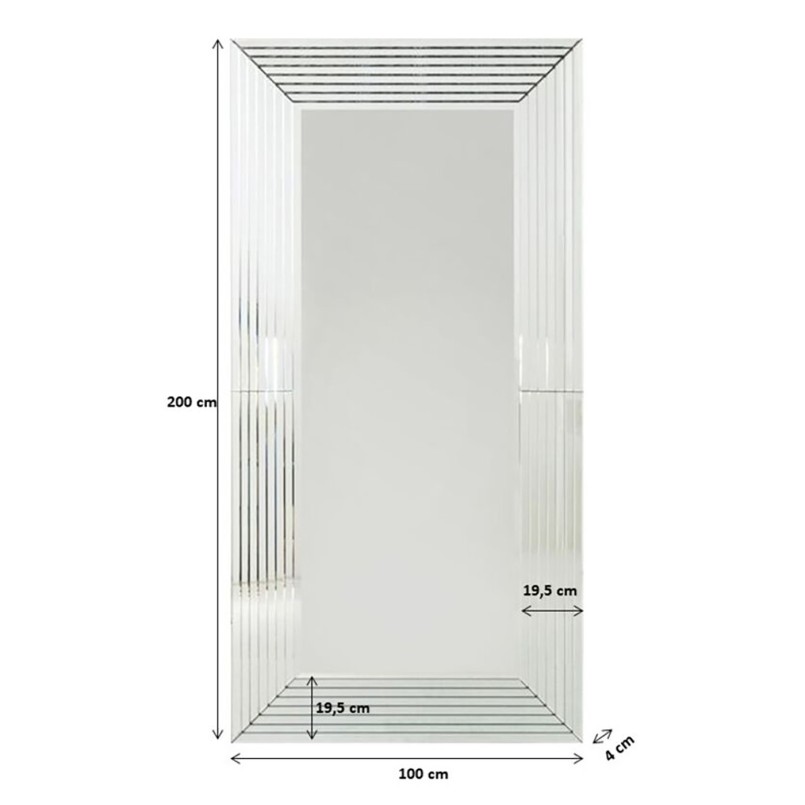 Miroir Linea 200x100cm Kare Design