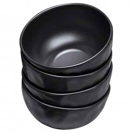 Bowl Organic Ø15cm black (4/Set) Kare Design