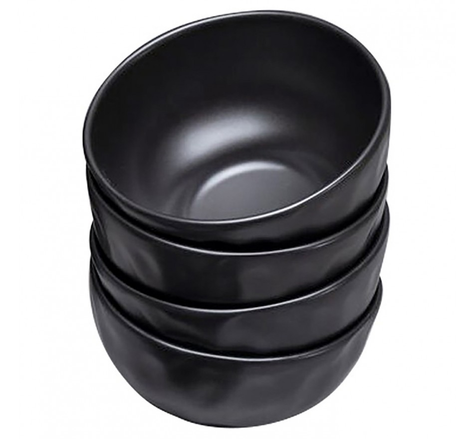 Bowl Organic Ø15cm black (4/Set) Kare Design Bowl Organic Ø15cm black (4/Set) Kare Design