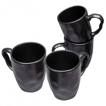 Mokken Organic zwart (4/set) Kare Design