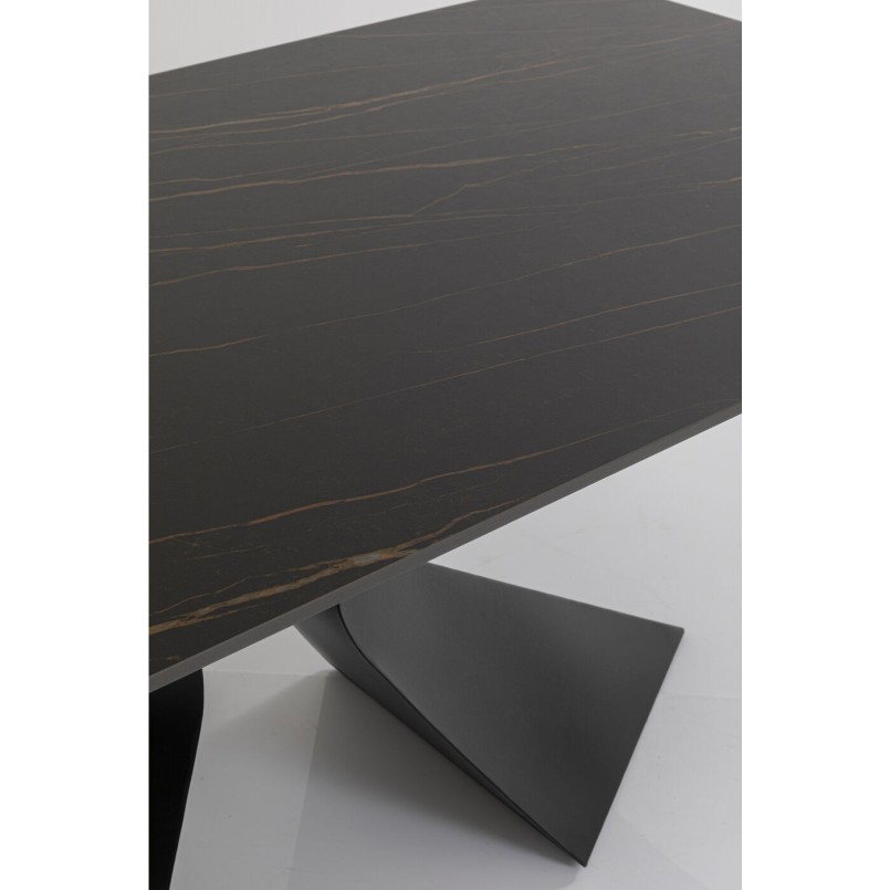 Table Gloria Ceramic noir 200x100cm