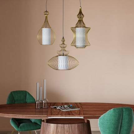 Uitschuifbare eettafel Benvenuto ovaal walnoot Kare Design