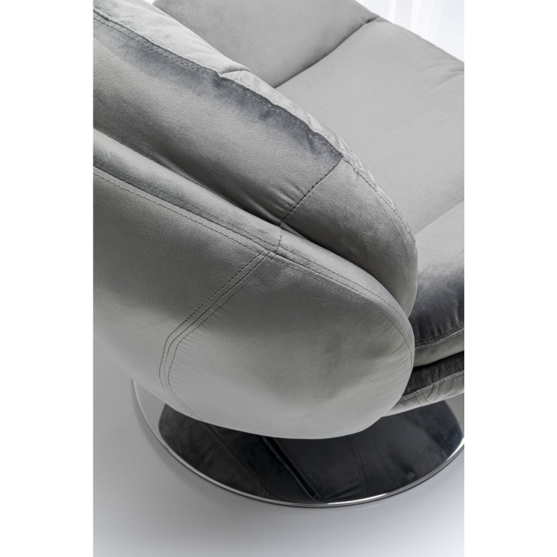 Fauteuil pivotant Cosy gris
