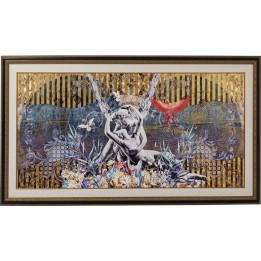 Tableau ancadré Lovers 180x106cm