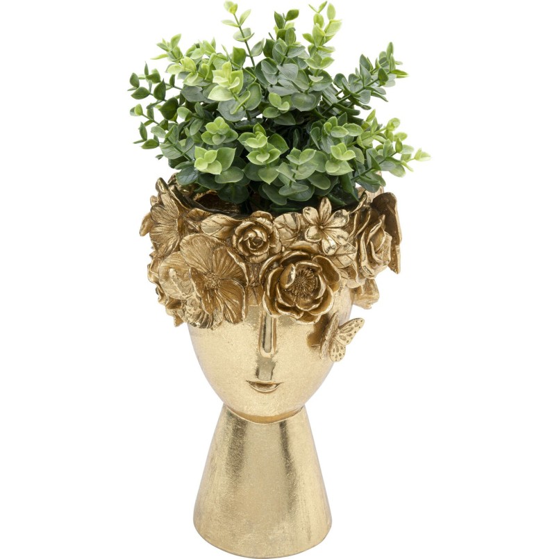 Vase décoratif Flowercrown doré 20cm