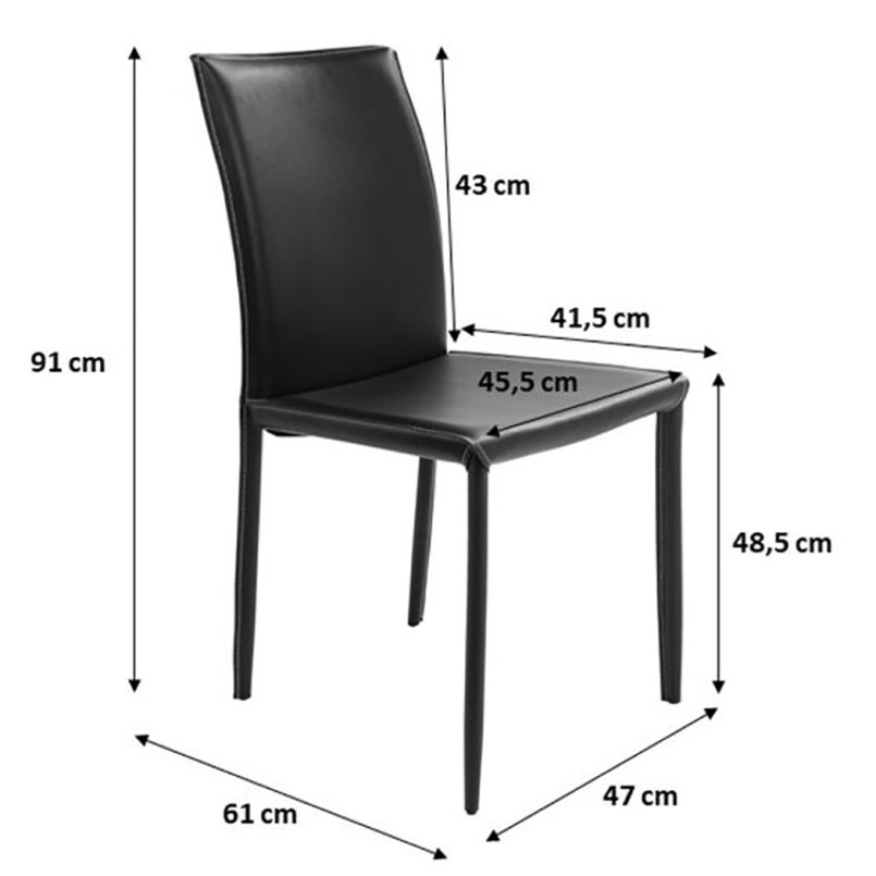 Chaise Milano Marron Kare Design