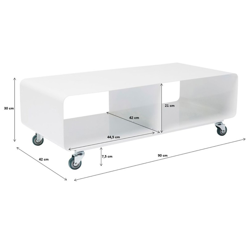 Meuble TV Lounge Mobile Blanc Kare Design