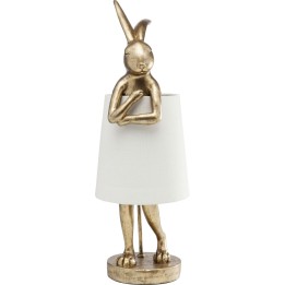 Lampe à poser Animal Rabbit doré/blanc 50cm