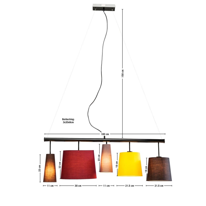 Pendant Lamp Parecchi Colore 100cm Kare Design