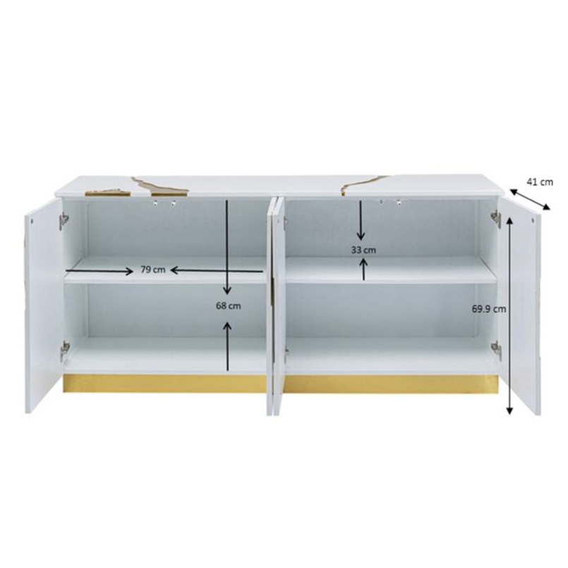 Buffet Cracked 165x80cm