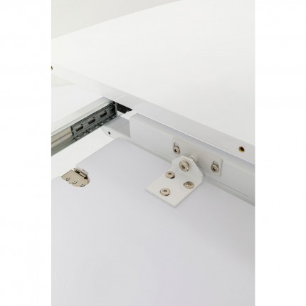 Uitschuifbare eettafel Benvenuto ovaal mat wit Kare Design