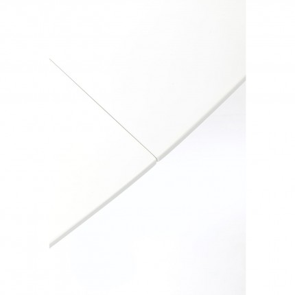 Uitschuifbare eettafel Benvenuto ovaal mat wit Kare Design