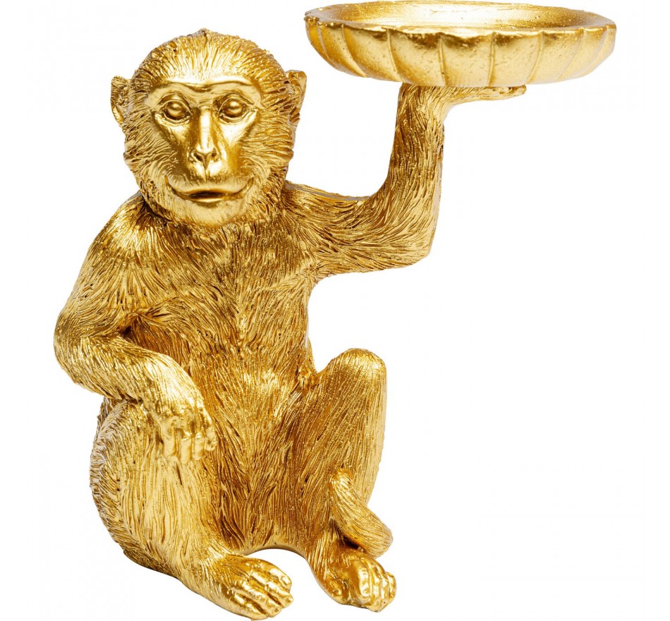 Theelicht Houder aap goud Kare Design Theelicht Houder aap goud Kare Design