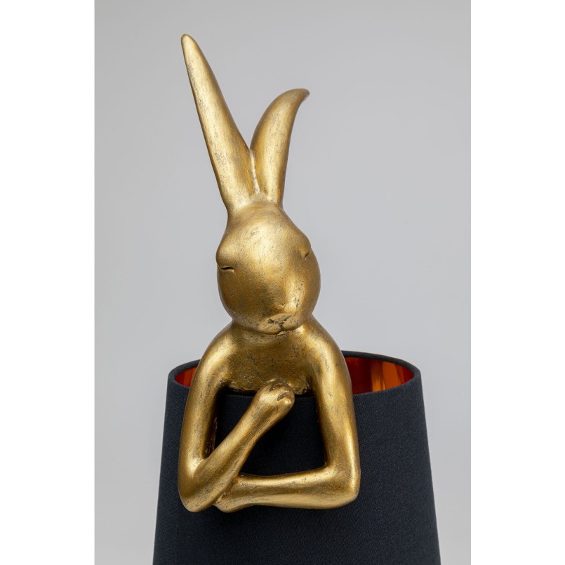 Lampe à poser Animal Rabbit doré/noir 68cm