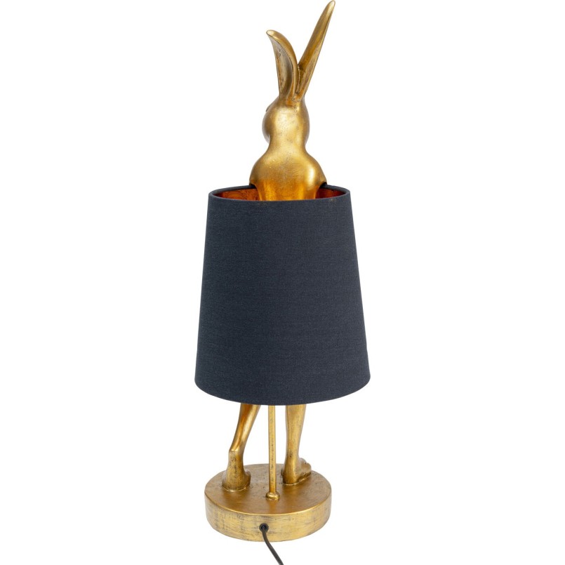 Lampe à poser Animal Rabbit doré/noir 68cm