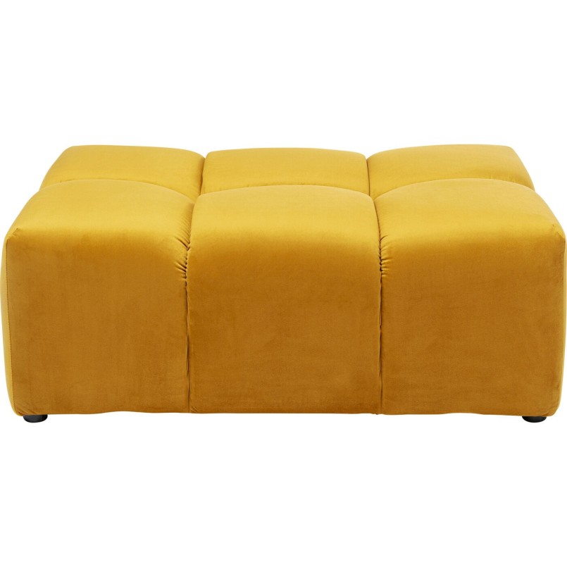 Pouf Belami velours ambre