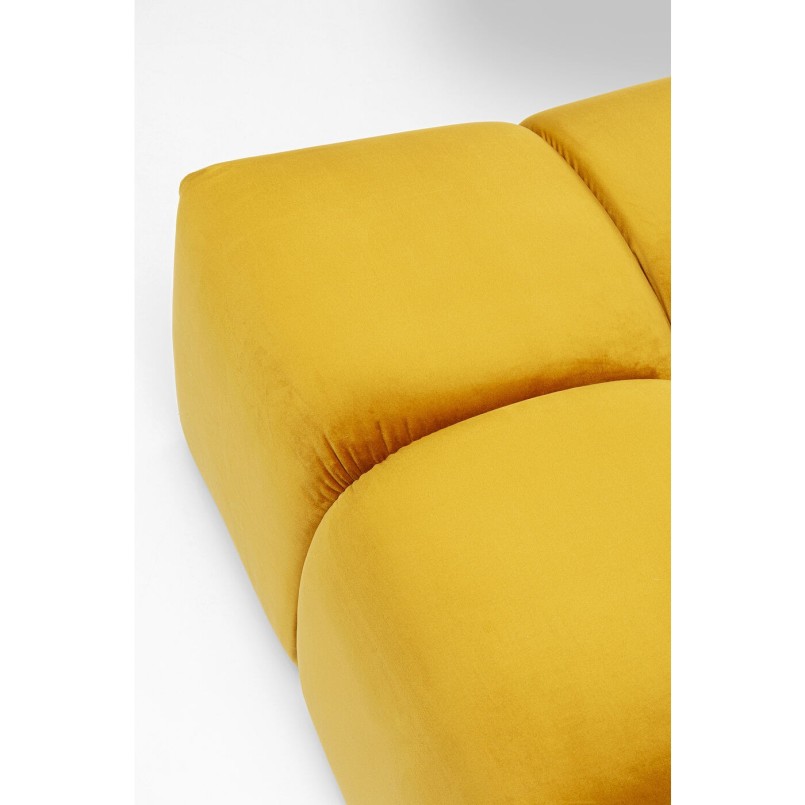 Pouf Belami velours ambre