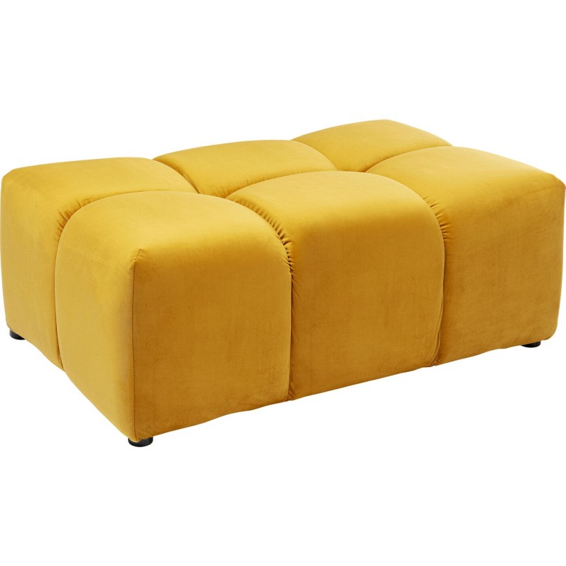 Pouf Belami velours ambre
