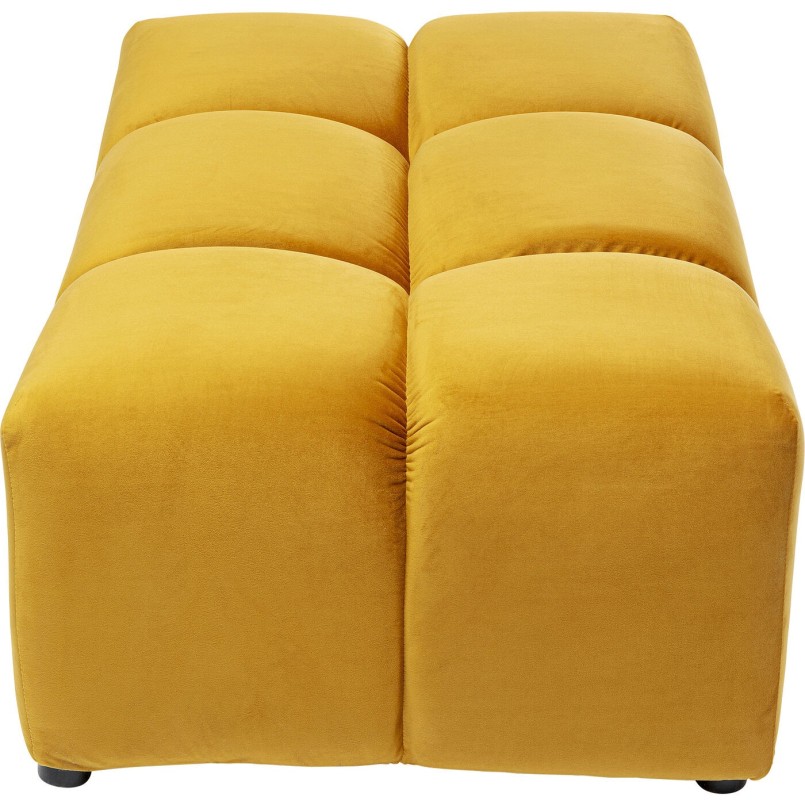 Pouf Belami velours ambre