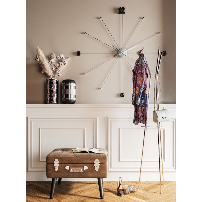 Wall Clock Like Umbrella Chrome Kare Design