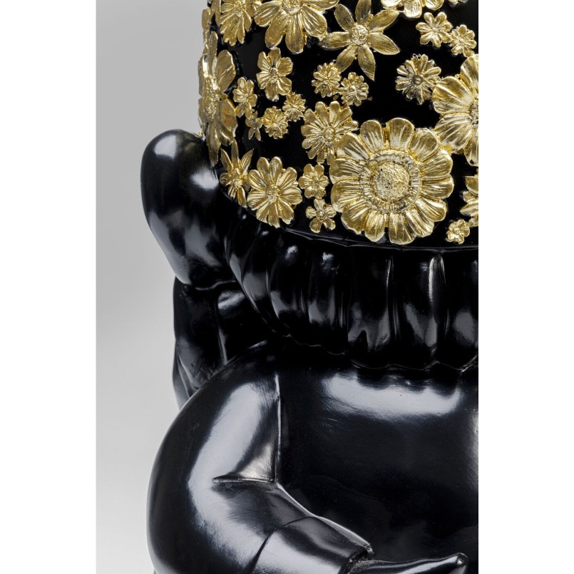 Figurine décorative Nain Standing noir-doré 60