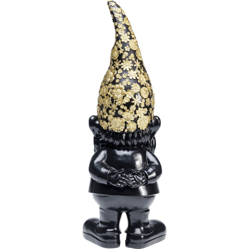 Figurine décorative Nain Standing noir-doré 60