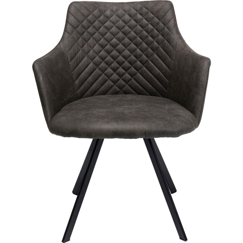 Chaise pivotante Coco anthracite
