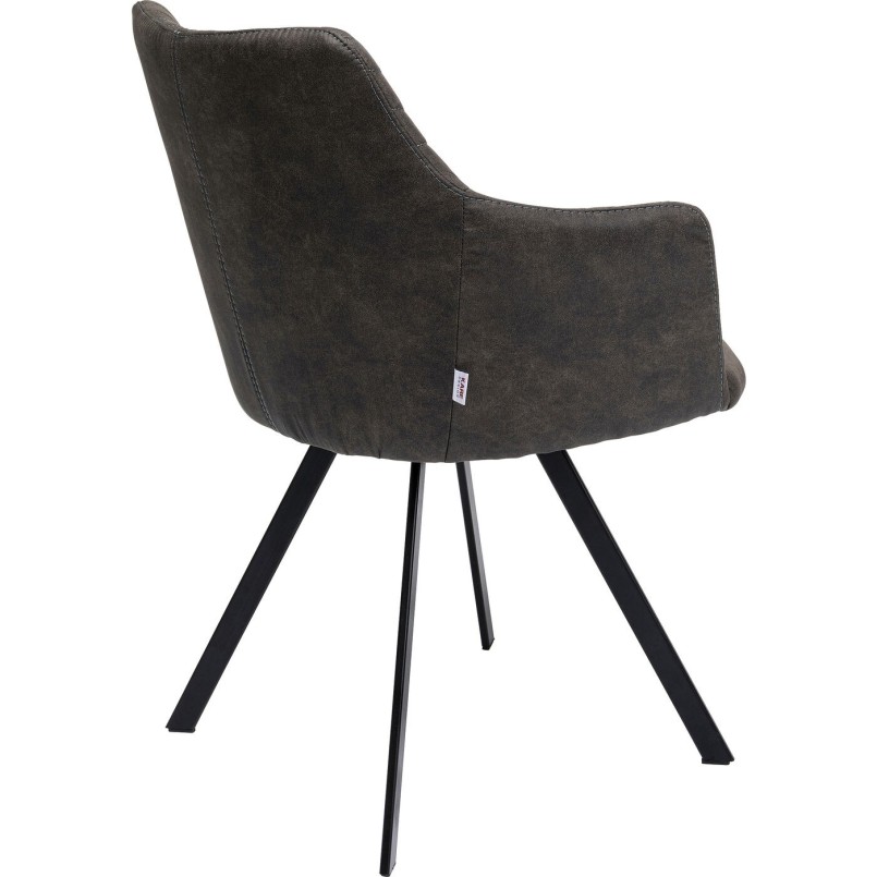 Chaise pivotante Coco anthracite
