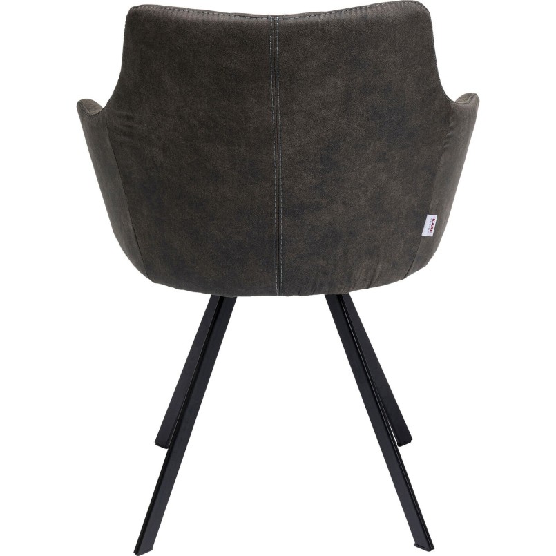 Chaise pivotante Coco anthracite