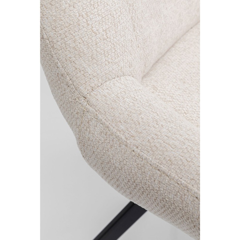 Chaise pivotante Blade crème