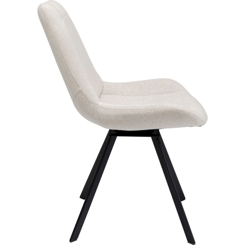 Chaise pivotante Blade crème