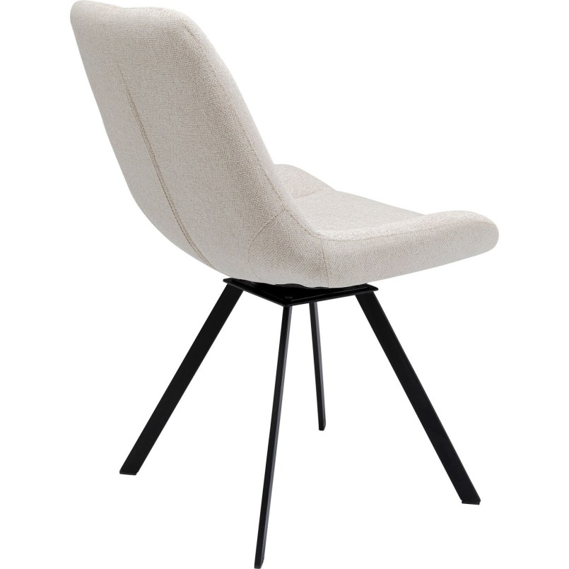 Chaise pivotante Blade crème