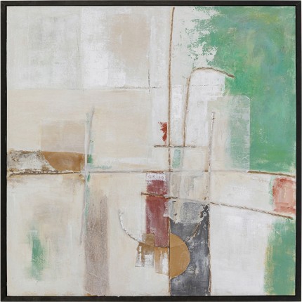 Painting Frame Dust 120x120cm green Kare Design