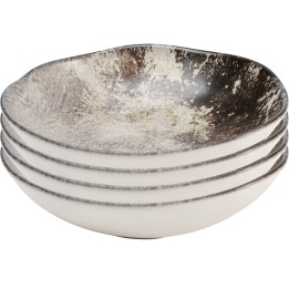 Assiette creuse Savannah marron/gris Ø20