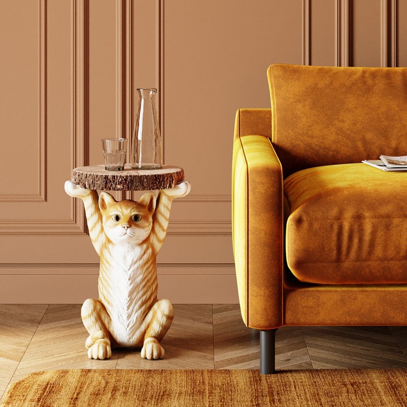 Side Table Animal Ms Cat Ø33cm Kare Design