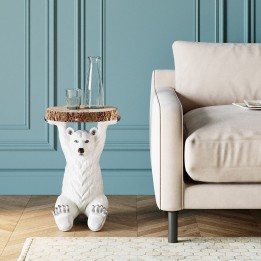 Side Table Animal Polar Bear Ø37cm Kare Design