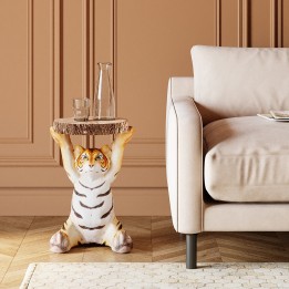 Side Table Animal Tiger Ø35cm Kare Design